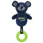Игрушка для собак JOYSER Puppy Мишка с резиновым кольцом и пищалкой, 21 см