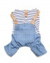 Комбинезон для собак с джинсовыми штанами тонкий