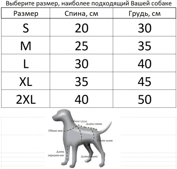 Комбинезон для собак "Груша"
