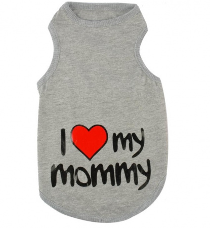 Майка для собак "Mommy" серая