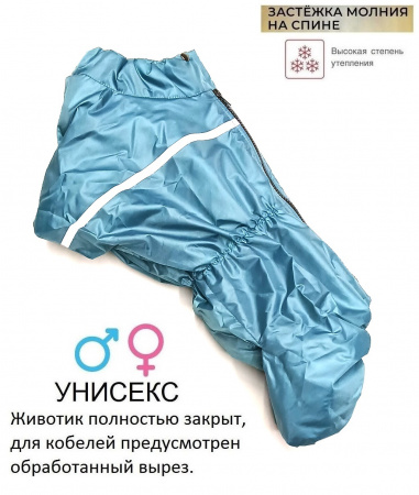 "Французский бульдог" комбинезон зимний 32см.