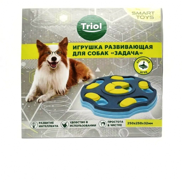 Игрушка развивающая для собак "Задача", 250*250*32мм